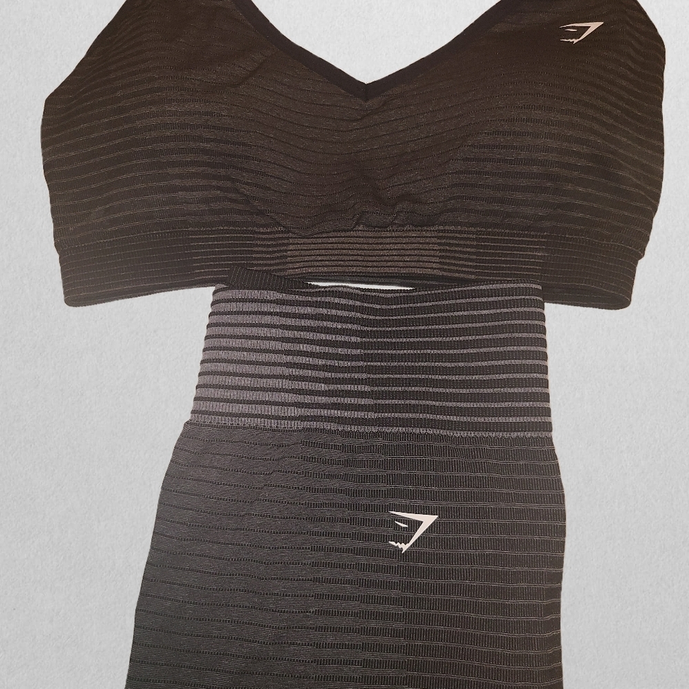 Gymshark Sport Seamless Sports Bra | Size Large | Brown/Black | NWT - Picture 6 of 6